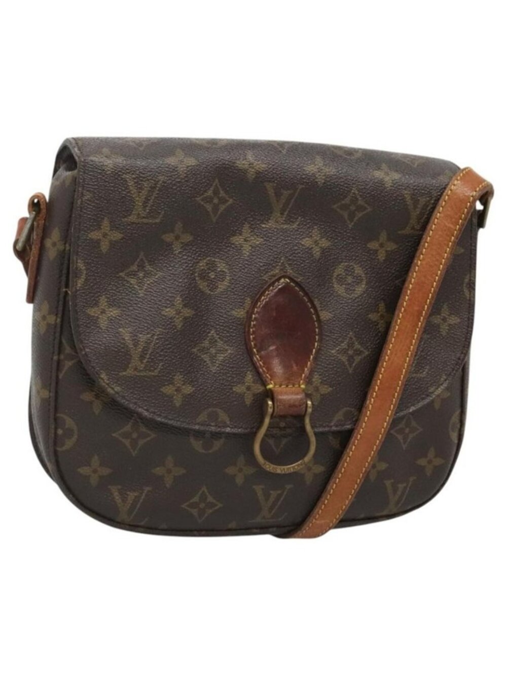 Authentic LOUIS VUITTON Monogram Saint Cloud GM Shoulder Bag M51242 LV